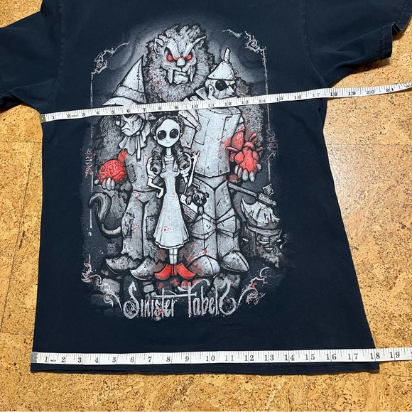 Sinister Fabels Wizard Of Oz Horror Graphic T-Shirt In Black Sz S - Picture 9 of 10